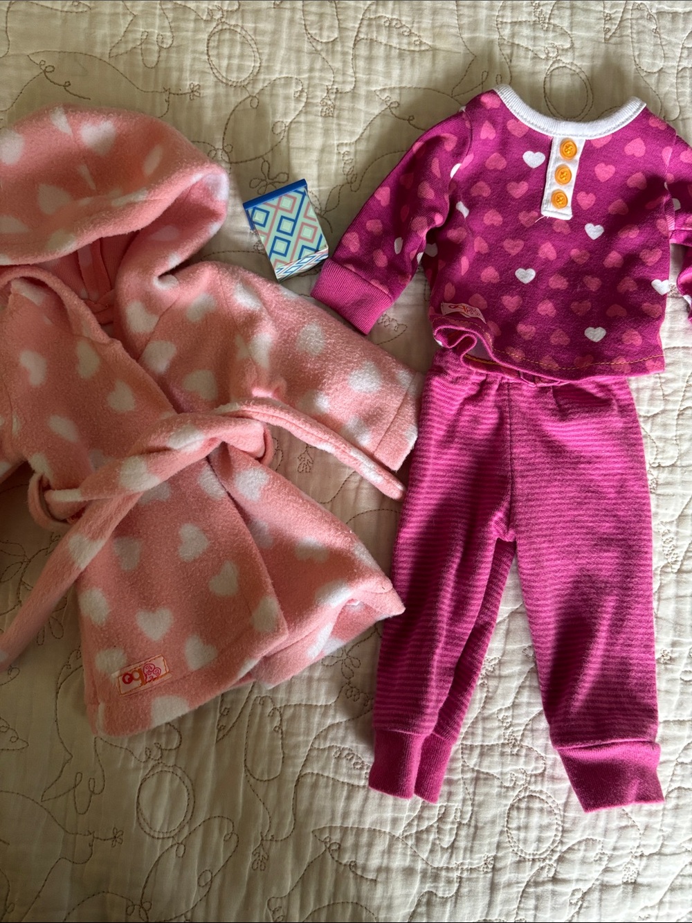 Our  Generation Bathrobe, Pajamas & Tissue Box